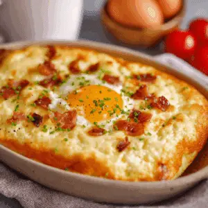 Baked Cottage Cheese Eggs