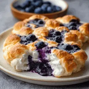 Blueberry Fluffy Cottage Cheese Cloud Bread