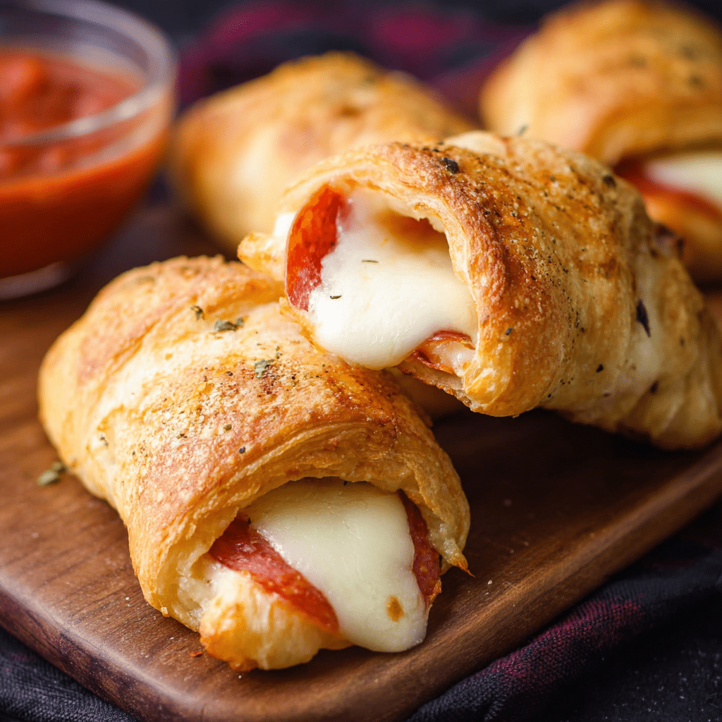 Mozzarella Pepperoni Croissant Rolls
