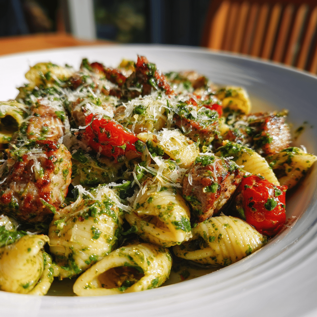 Sausage Pesto Pasta
