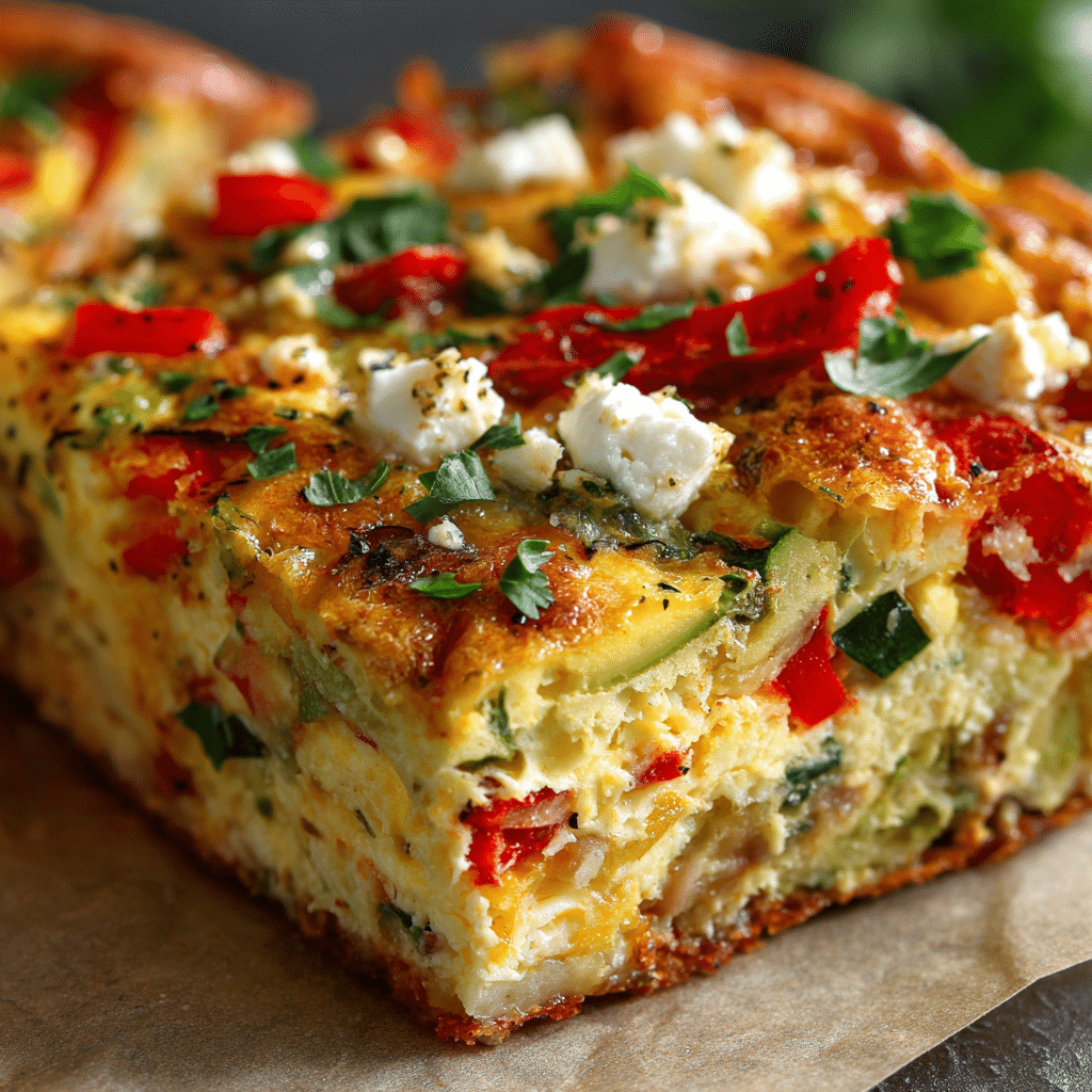 Veggie-Packed Cottage Cheese Egg Bake