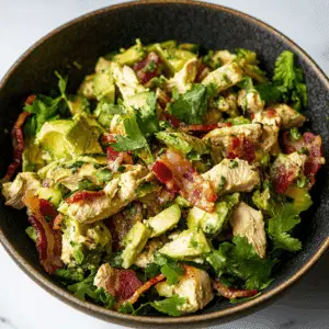 Avocado Chicken Salad with Bacon