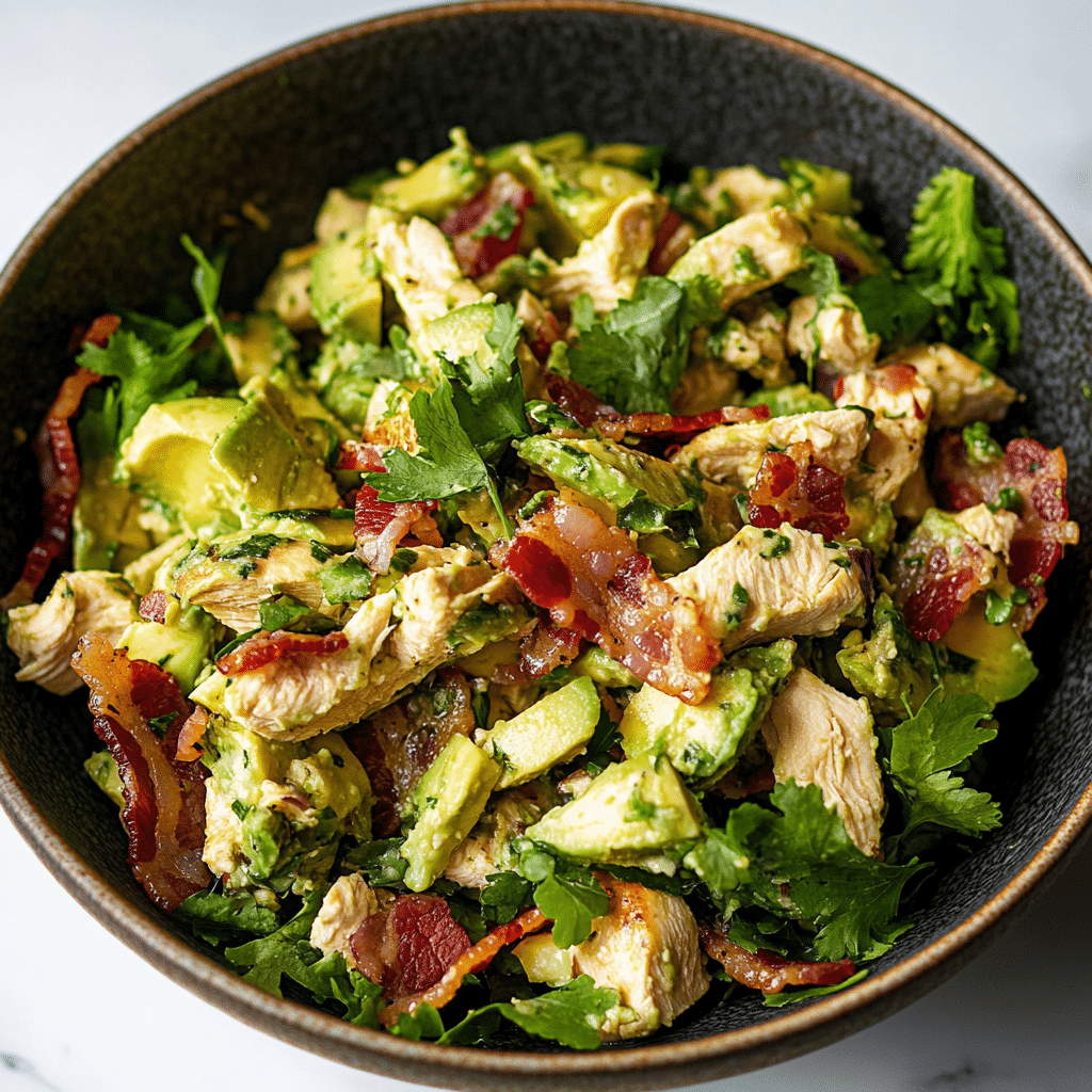 Avocado Chicken Salad with Bacon