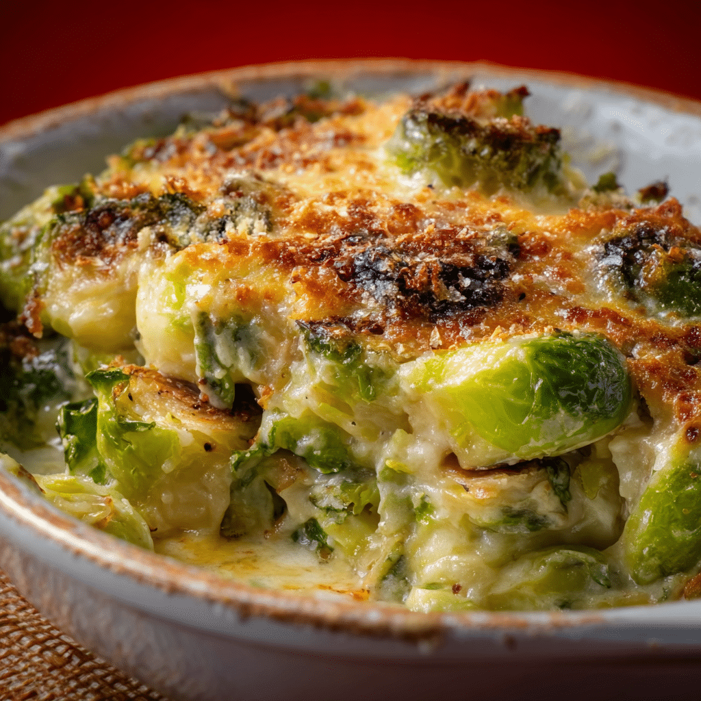 Brussels Sprouts Au Gratin