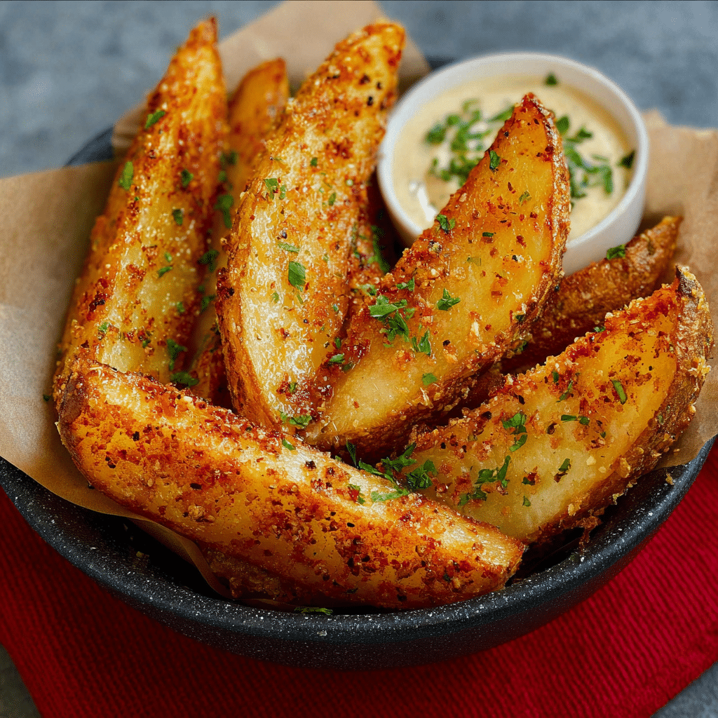 Crispy Baked Potato Wedges