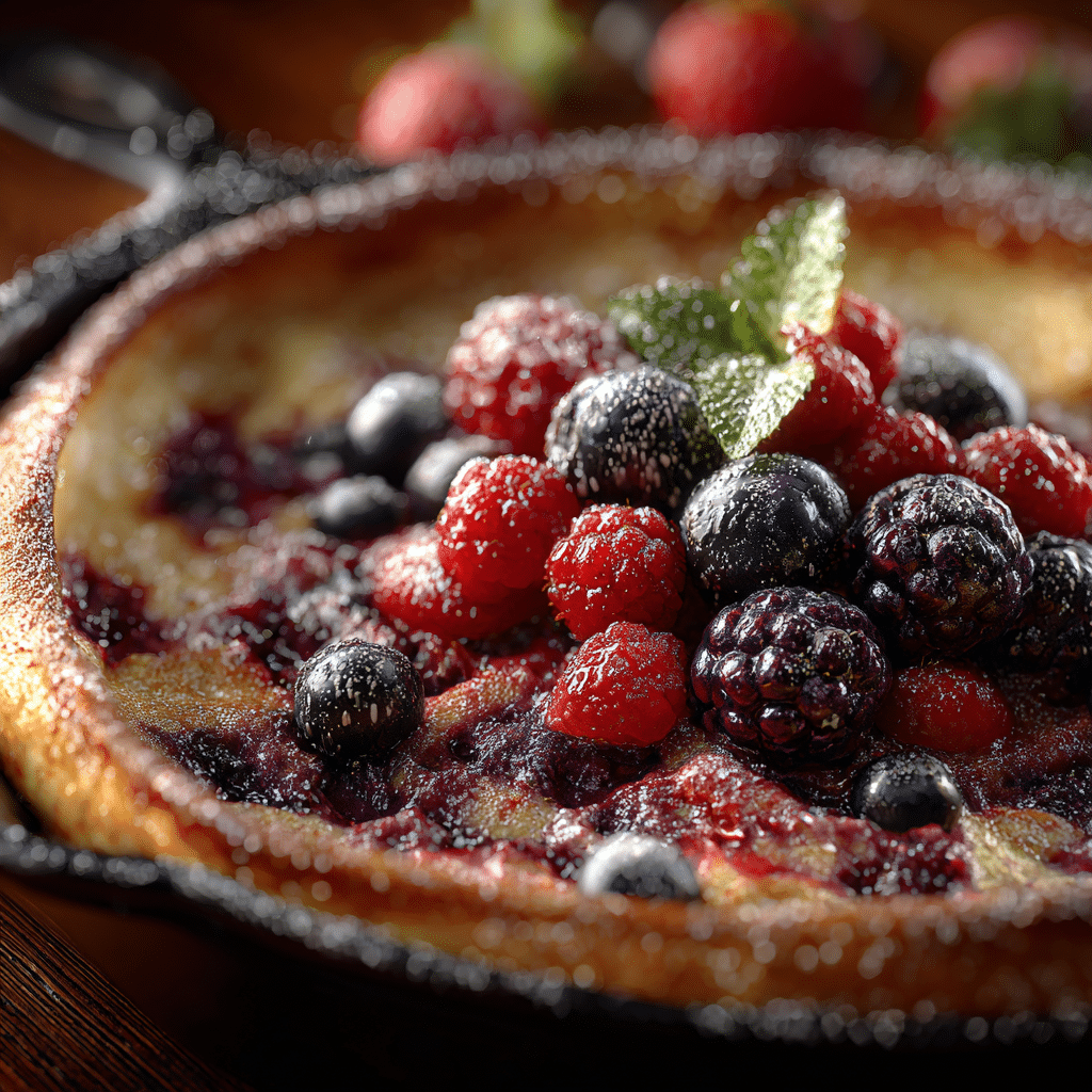 Dutch Baby Pancake with Berries