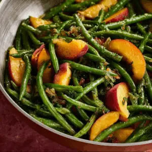 Green Bean & Peach Salad