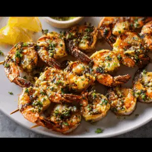 Grilled Shrimp Piccata Skewers