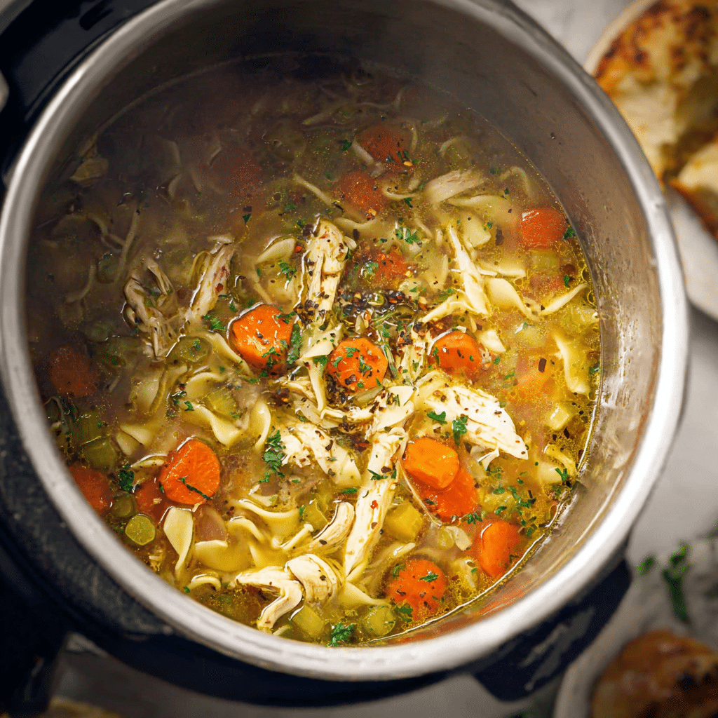 Instant Pot Chicken Noodle with Vegetables