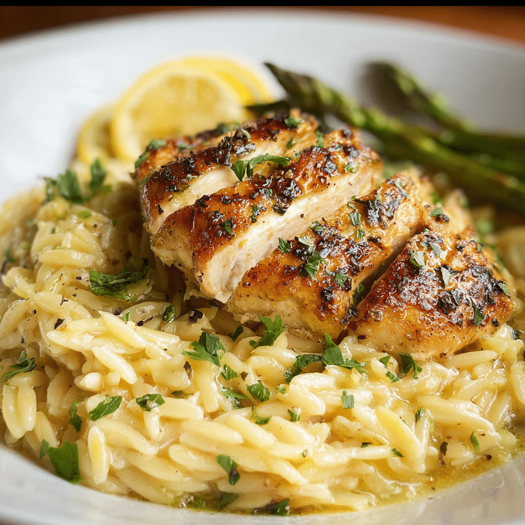 Lemon Chicken and Orzo