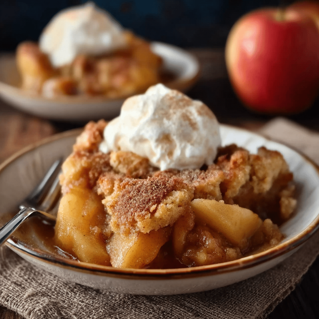 Old Fashioned Apple Cobbler with Fresh Apples