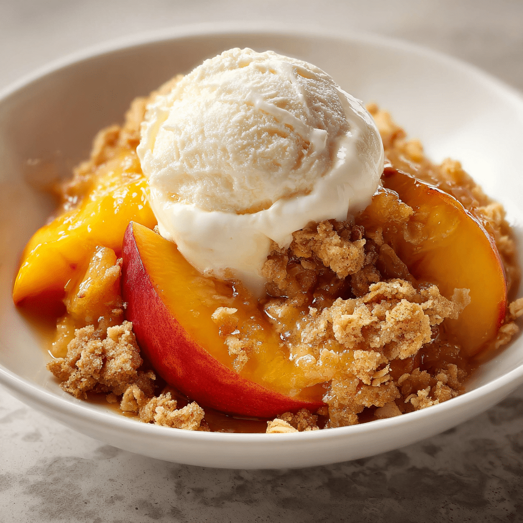 Peach Crumble