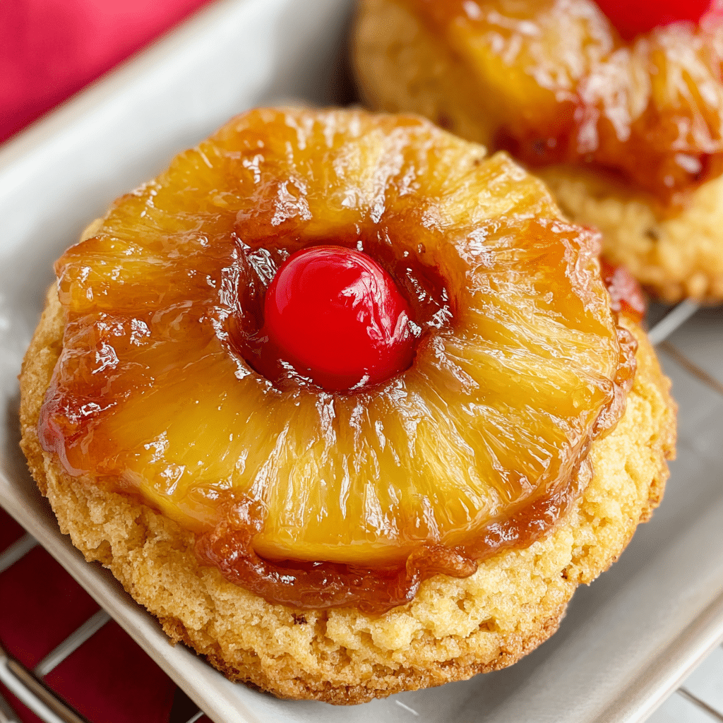 Pineapple Upside Down Cookies