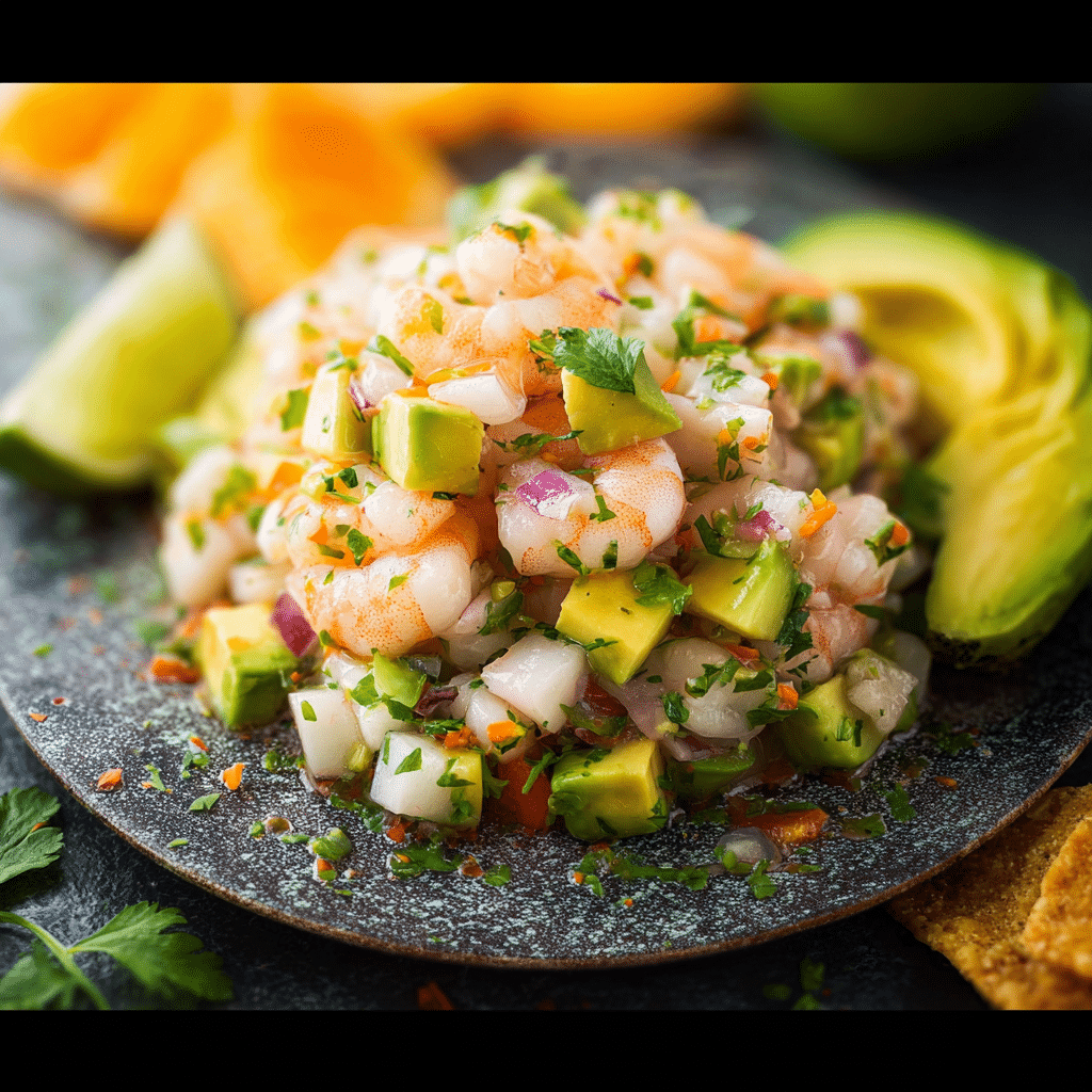 Shrimp Ceviche with Avocado & Fresh Citrus