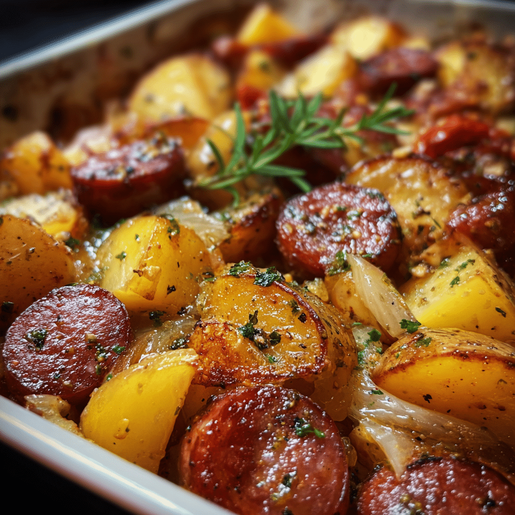 Smoked Sausage & Potato Bake