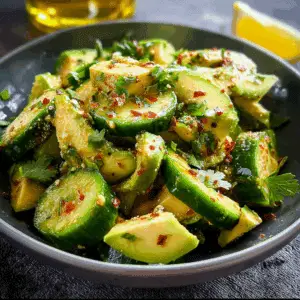Spicy Cucumber Avocado Salad