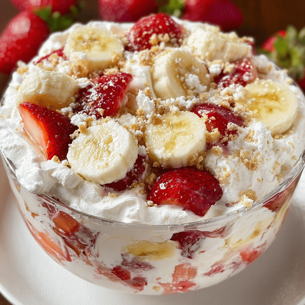 Strawberry Banana Cheesecake Salad