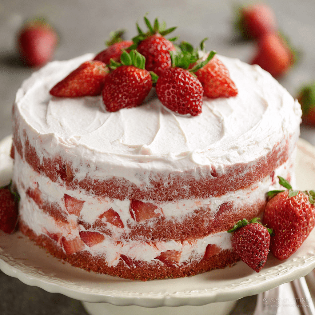 Strawberry Dream Layer Cake with Cream Cheese Frosting