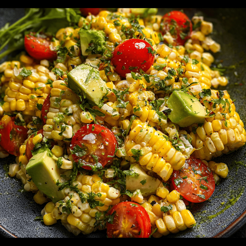 Summer Corn Salad with Fresh Herbs & Avocado