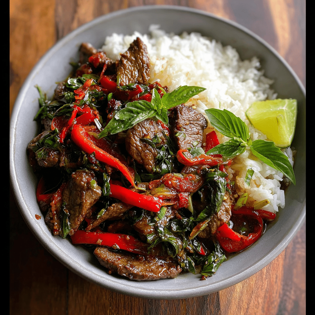 Thai Basil Beef Stir-Fry