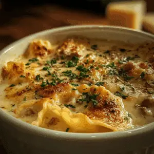 Alfredo Lasagna Soup