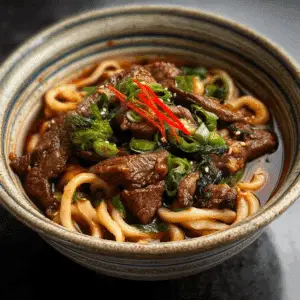 Beef Udon Noodle Bowl