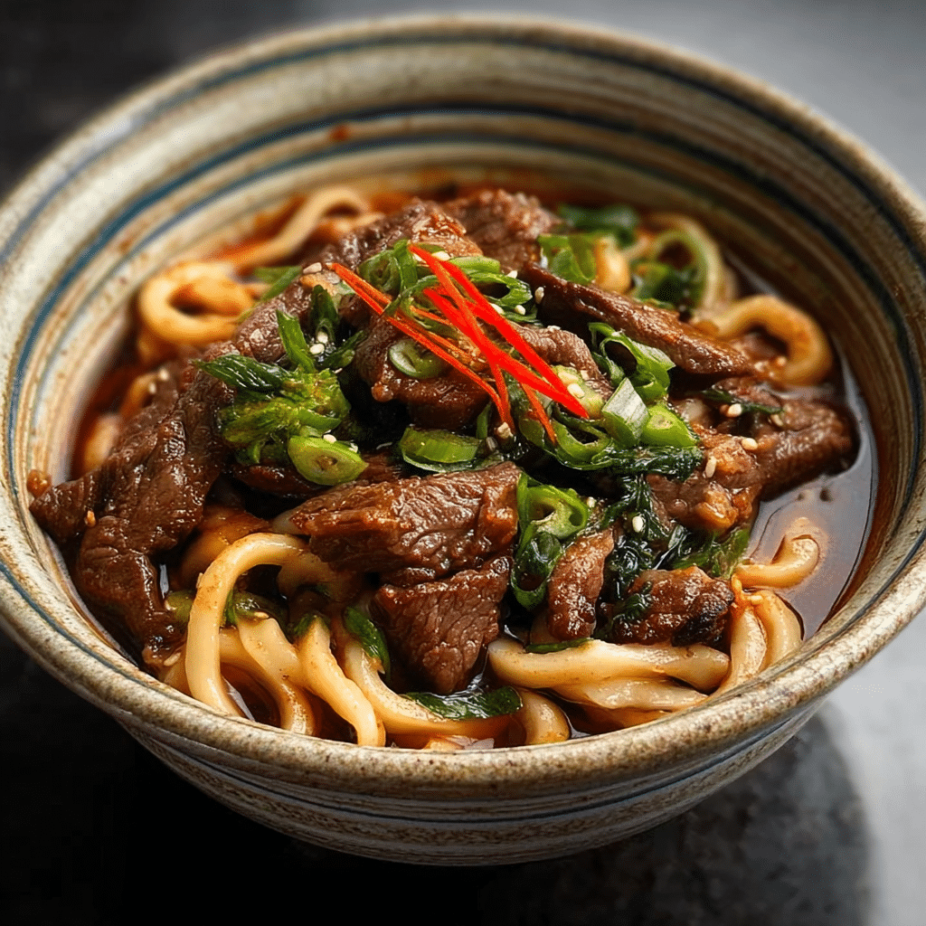 Beef Udon Noodle Bowl