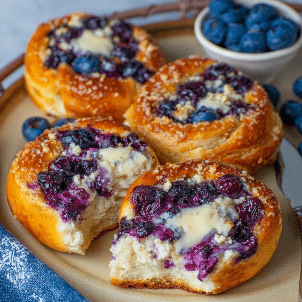 Blueberry Ricotta Sweet Buns