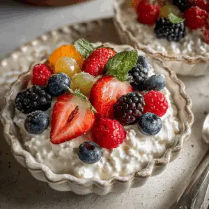 Cottage Cheese Fruit Bowls