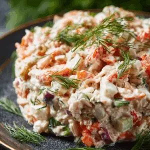 Crab Seafood Salad with Dill and Herbs