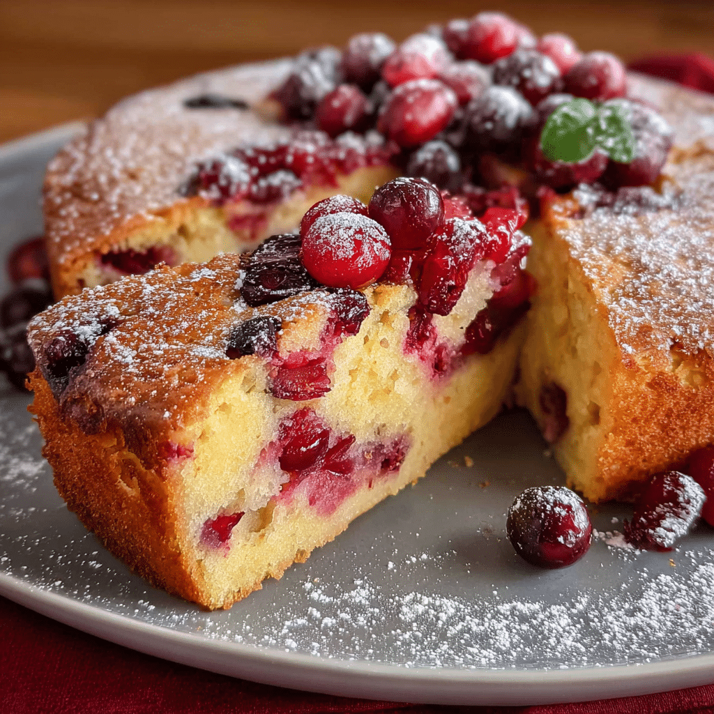 Cranberry Ricotta Cake
