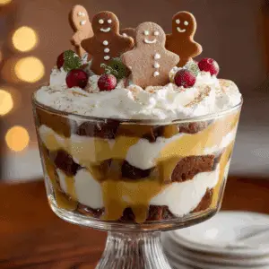 Festive Gingerbread Trifle