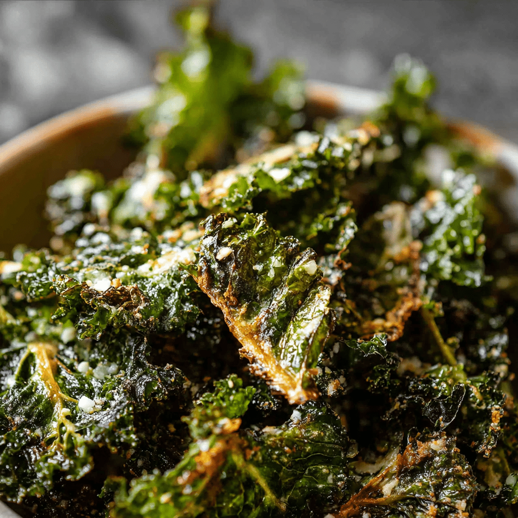 Garlic Parmesan Kale Chips