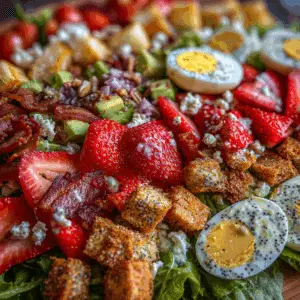Harvest Cobb Salad with Poppy Seed Dressing