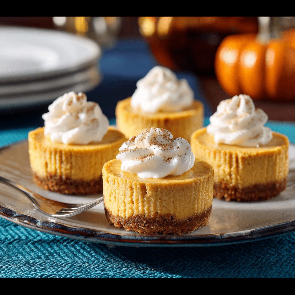 Mini Pumpkin Cheesecakes