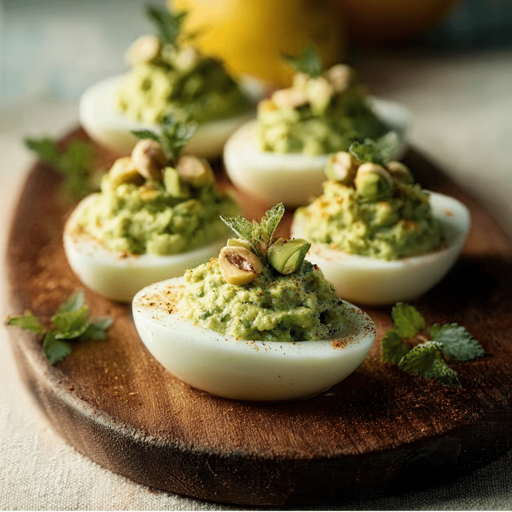 Pesto Deviled Eggs