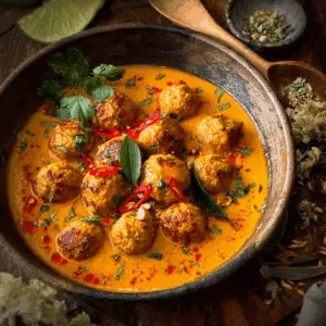 Thai Chicken Meatball Curry