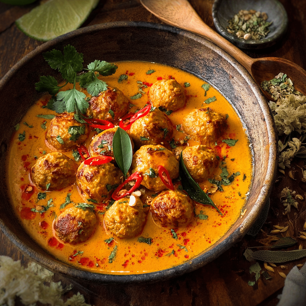 Thai Chicken Meatball Curry