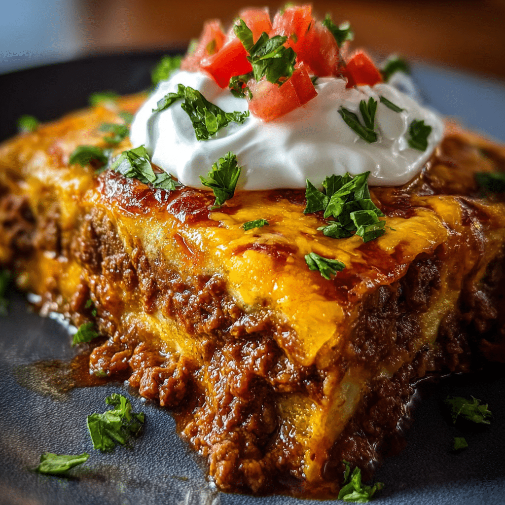 Beef Enchilada Casserole