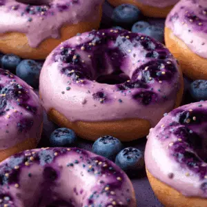 Blueberry Cake Donuts