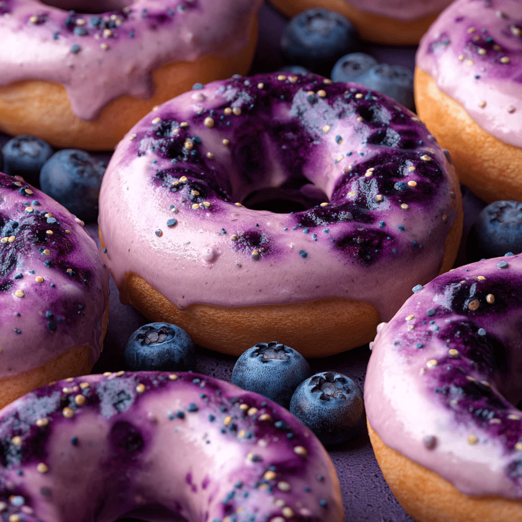 Blueberry Cake Donuts