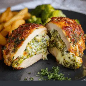Broccoli Cheese Stuffed Chicken