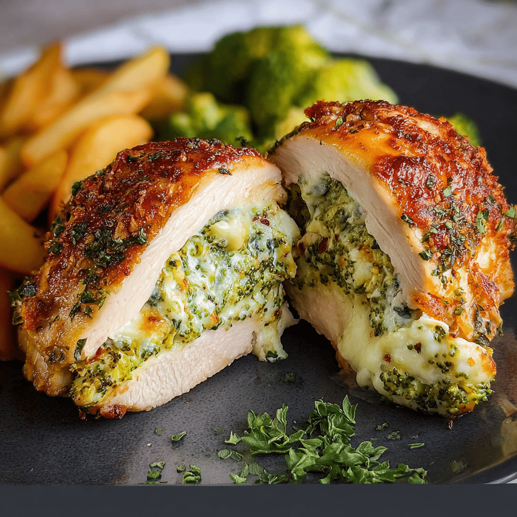 Broccoli Cheese Stuffed Chicken