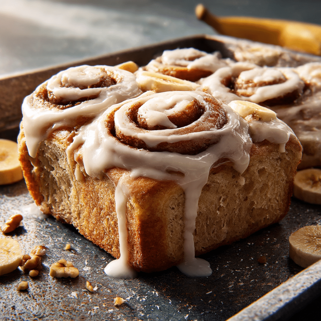 Cinnamon Roll Banana Bread
