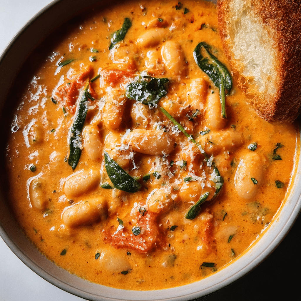 Creamy Tomato and White Bean Stew