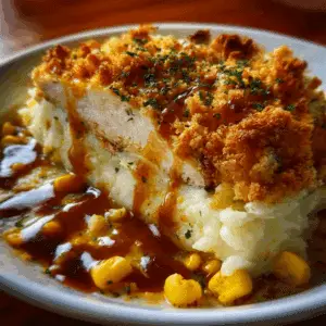 Crispy Chicken and Mashed Potato Casserole