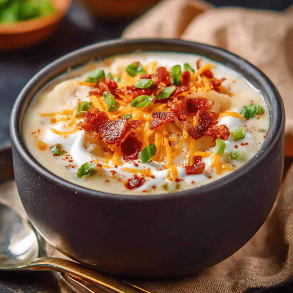 Crockpot Loaded Potato Soup