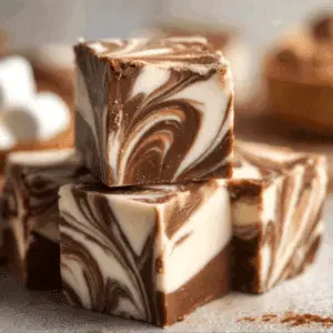 Easy Marshmallow Swirl Fudge