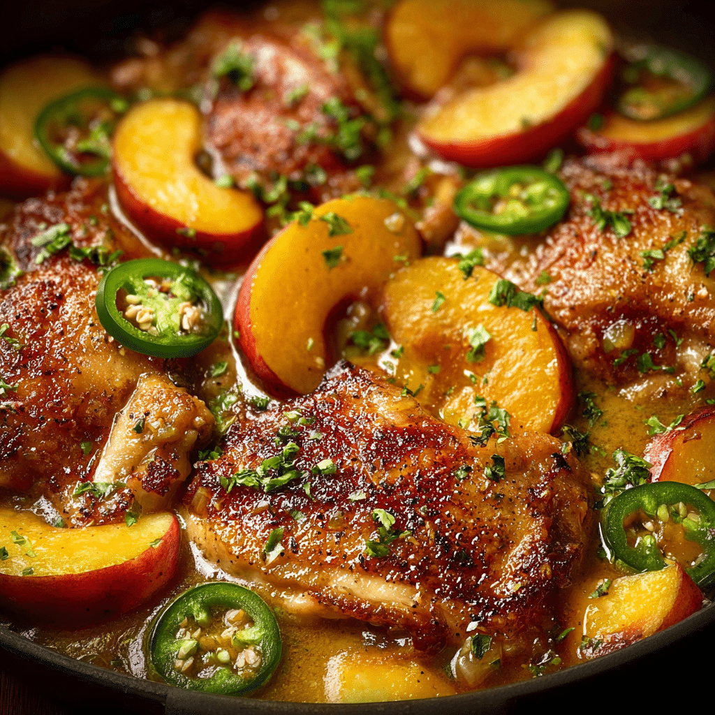 Jalapeño Peach Chicken