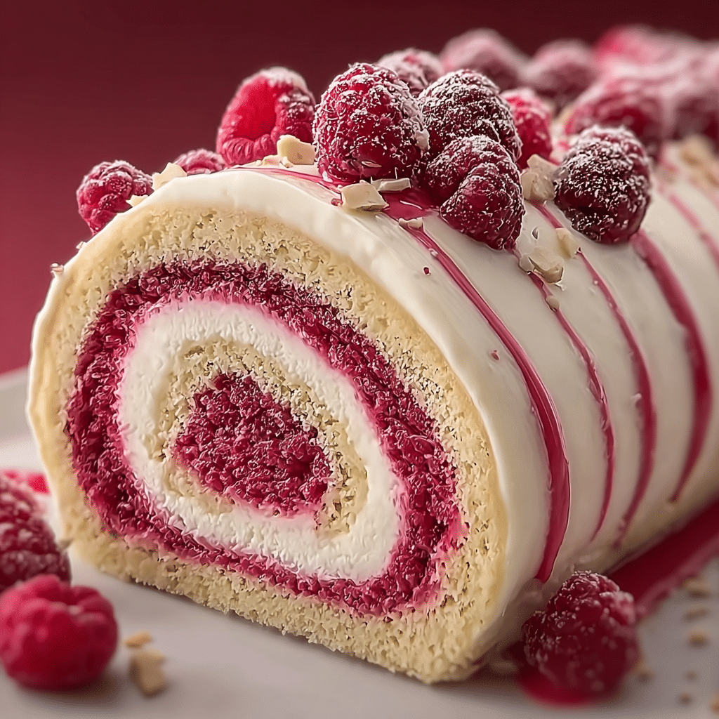 Raspberry Swirl Christmas Roll: A Festive and Flavorful Holiday Treat